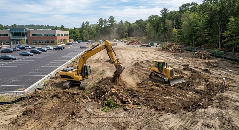 Parking Lot Land Clearing in Gwinnett County, GA