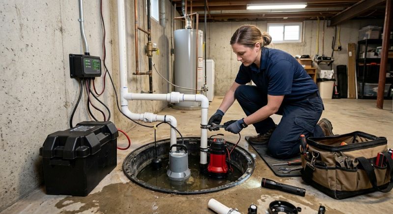 Basement Sump Pump Service in Manchester, NH