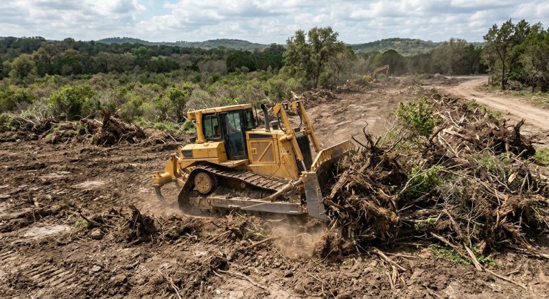 Bulldozer Clearing in Utah County, UT