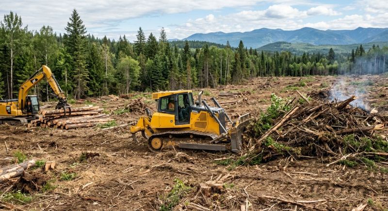 Bulldozer Clearing in Utah County, UT