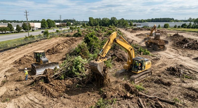 Commercial Lot Clearing in Gwinnett County, GA