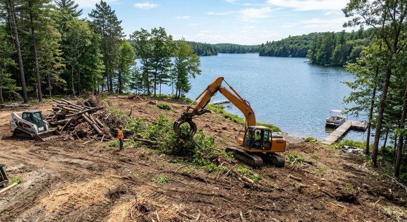 Construction Site Land Clearing in Gwinnett County, GA
