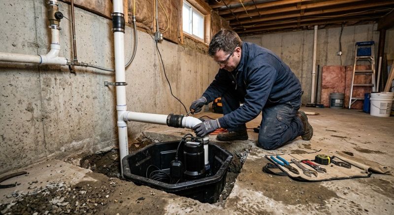 Sump Pump Relocation in Framingham, MA