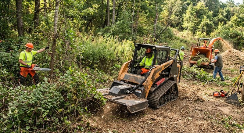 Underbrush Clearing in Gwinnett County, GA